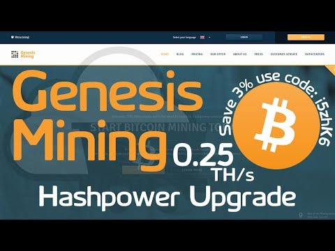 Genesis Mining | 0.25 TH/s Bitcoin Hashpower Upgrade