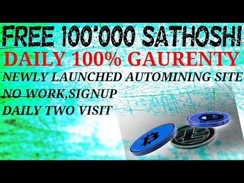 Earn minimum 55000 sat/day new launched Bitcoin mining site and fauset