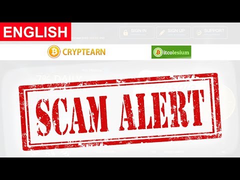 CryptEarn Scam Alert BitColesium Scam Alert New Bitcoin Investment Site New HYIP Site 2017