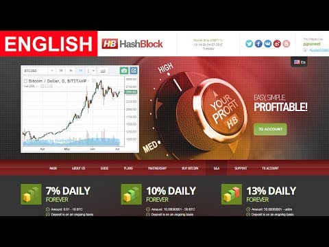 HashBlock Review New Bitcoin Investment Site Payment Proof Scam or Legit New HYIP Site 2017