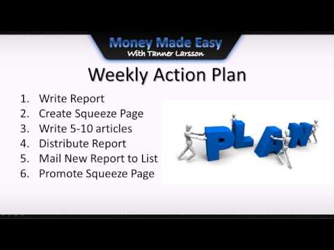 How to Make Money Online with free Reports|video10|action plan