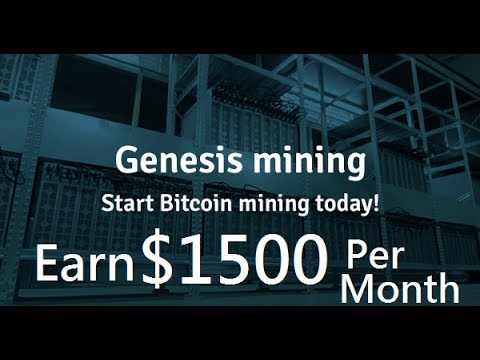 Earned Over $1,500 in a month on Genesis Mining !