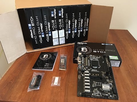 NEW Bitcoin Mining w/ 13 GPUs!! Unboxing ASRock H110 Pro BTC+ Review -- USA IN STOCK & FOR SALE 2017