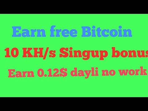 Earn free bitcoin new mining site.