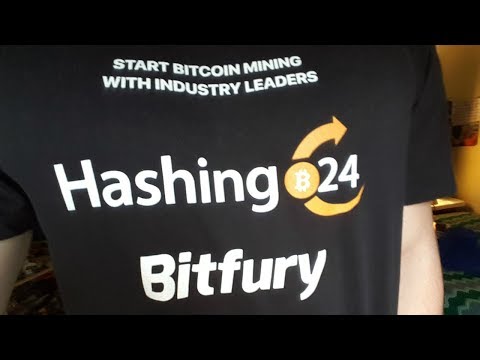 Hashing24 $80 Bitcoin Mining Contract Reinvestment! (They Sent Me a T-Shirt)