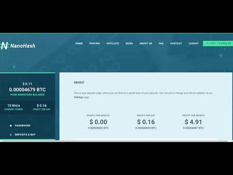 (SCAM) NANOHASH, MICROHASH, GENESIS MINING, BITCOIN #1