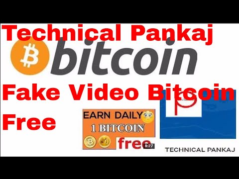 Technical Pankaj Youtuber Fake Video For Bitcoins Free Scam For You tube Views 2017