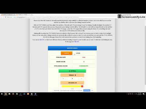 FREE BITCOIN BROWSER MINING.  LEGIT/NO SCAM. HOW  TO MINE BITCOIN USING YOUR BROWSER!!!!!!!!!!!!