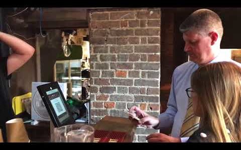 Member of Queensland Parliament buying beer with bitcoin