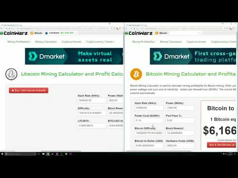 61 Bitcoin Mining Vs  Litecoin Mining in November 2017   Which is ACTUALLY Better