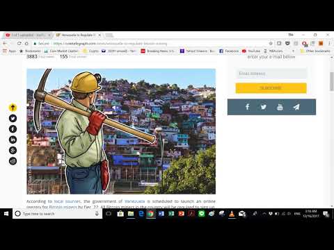 Crypto News Share: Venezuela to Regulate Bitcoin Mining