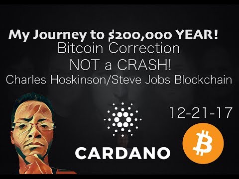 Bitcoin | Correction | Cardano Hoskinson Job | Update