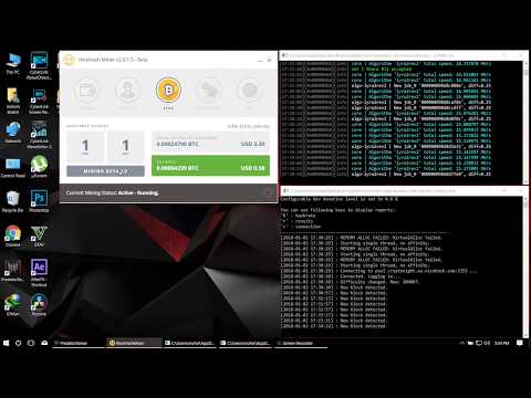 Bitcoin mining on nvidia GTX 1050ti using nicehash I India