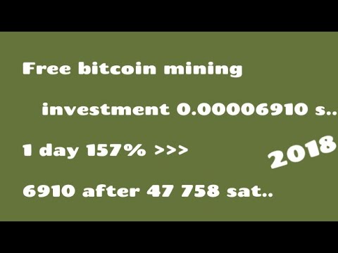Free bitcoin mining || invest.. 0.00006910 sat.. || 1 day 157% new site mining btc
