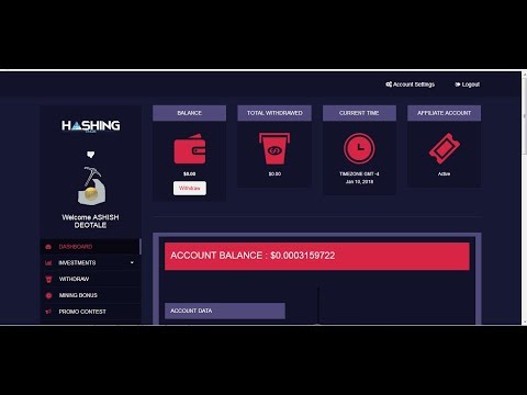 Free Bonus $ 5 - New Hashing Trade - Bitcoin Mining - Earn Unlimited Bitcoins - Without Investment