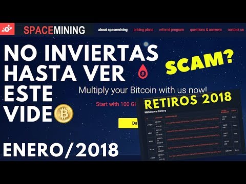 SPACE MINING SCAM? PRUEBA DE PAGO HOY 23/01/2018 | SCAM CONTROL- CLOUD MINING - BITCOIN