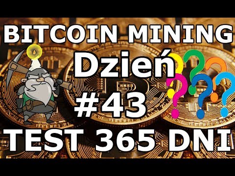 BITCOIN MINING Eksperyment Dzień #43 Co Się Dzieje z Bitcoinem Najsłabszy Dzień Ever