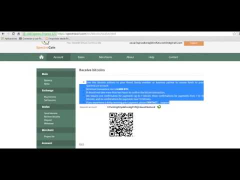 Vídeotutorial  de funcionamiento de SpectroCoin www spectrocoin com
