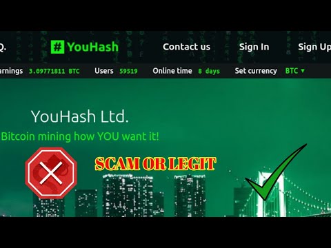 Youhash ✘ SCAM OR LEGIT ✓ 100 GHs FREE BITCOIN MINING