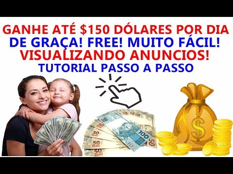 (SCAM! NÃO PAGA) GANHE ATÉ $150 DÓLARES POR DIA DE GRAÇA! VISUALIZANDO ANUNCIOS