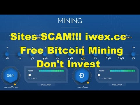 Sites SCAM!!! iwex.cc Free Bitcoin Mining | Don't Invest
