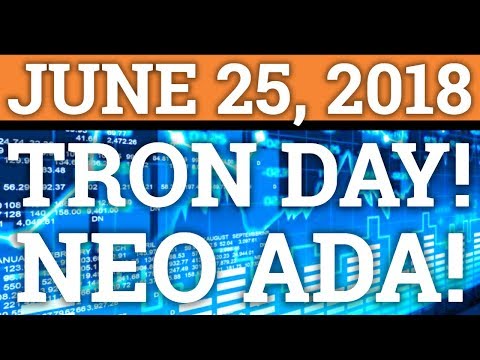 TRON TRX DAY! NEO, CARDANO ADA NEWS! BITCOIN BTC PRICE PREDICTION + CRYPTOCURRENCY COIN 2018