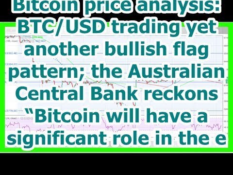 Today News - Bitcoin price analysis: BTC/USD trading yet another bullish flag pattern; the Australi
