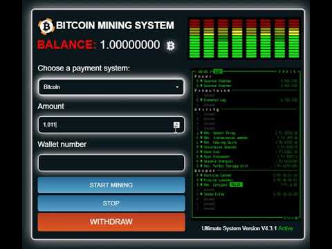 Bitcoin Mining System 2018 %100 Real Working