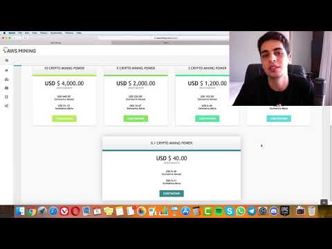 Minerar Bitcoin - AWS Mining + Prova de Pagamento