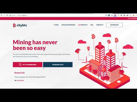 Earn Money From cityBTC by Daily Free Mining from Computer | cityBTC | leading Bitcoin mining pool