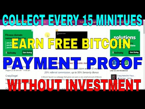 EARN FREE BITCOIN COLLECT EVERY 15 MINITUES PAYMENT PROOF FACUETHUB (WITHOUT INVESTMENT)