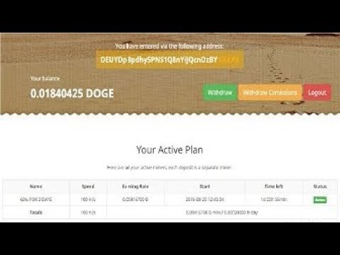 DogeDesert | Doge Mining - Free 100 H/s - 6.00000000 Đ day | No Investment
