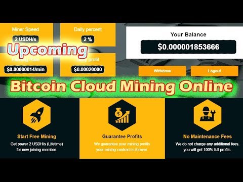 UsdFaster || Bitcoin Cloud Mining Signup Bonus 2Dh/s Free 2018