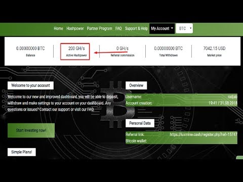 NEW!!! Bitcoin Cloud Mining - 200GH/s Free Hashpower