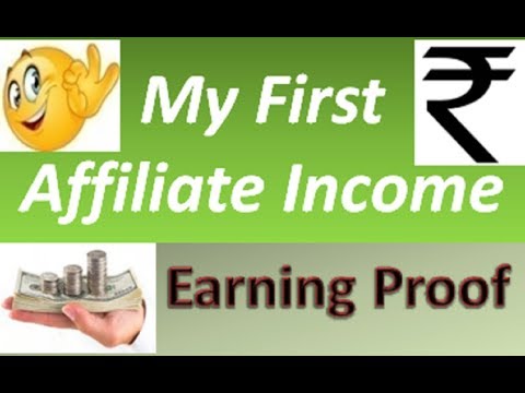 My first income from affiliate marketing with proof| How to make money online without investment