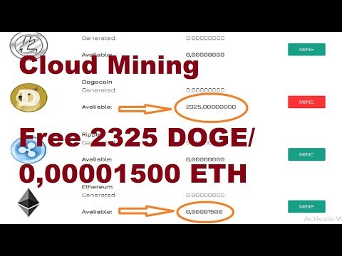 Cloud Mining - Free 2325 DOGE/0,00001500 ETH