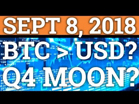 BITCOIN REPLACING THE DOLLAR? CRYPTOCURRENCY MOONING IN Q4? | ETHEREUM + BTC DAY TRADING + NEWS 2018