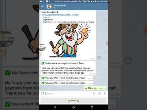 Crypto Farmer Bot | Bitcoin Could Mining Bot Working System |