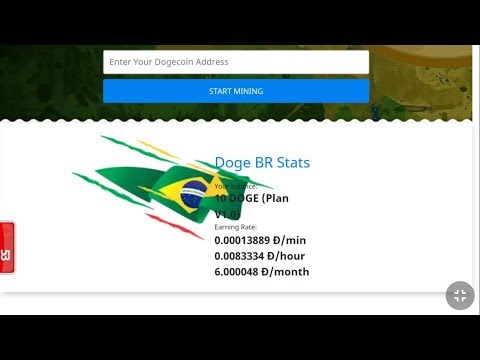 Dogebrazil - New Today - Free Doge Mining -Join Get Free 1.5 ĐHs - Min Withraw 6 Doge