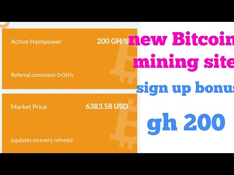 New Free Bitcoin mining sites