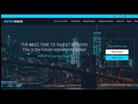 New web bitcoin Cloud mining 2018 free 125 GH/s earn up to 10% daily runing 0 day