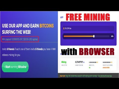 HOT!!! FREE MINING BITCOIN with BROWSER | NO INVEST | Min Payout 0.000015 BTC