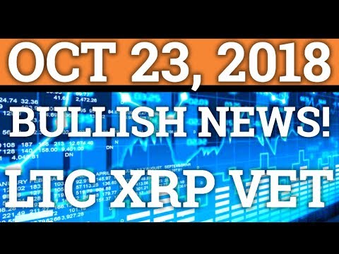 SO MUCH BULLISH NEWS FOR CRYPTOCURRENCY! LITECOIN LTC RIPPLE XRP VECHAIN BITCOIN PRICE + NEWS 2018
