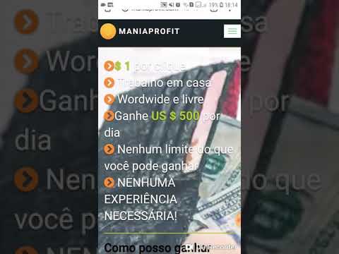 Novo App Que Da dinheiro Por clique (Make Money Online easily with maniaprofit.com)
