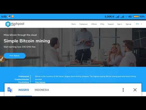 Baru Lahir Website Penghasil BTC Baru Berjalan 1 Hari Cloud Mining Bitcoin Free 100 GHs