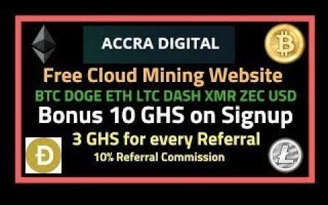 ACCRA DIGITAL New Free Bitcoin Cloud Mining Site 2019 (10 ghs bonus) Earn Money With Payment proof