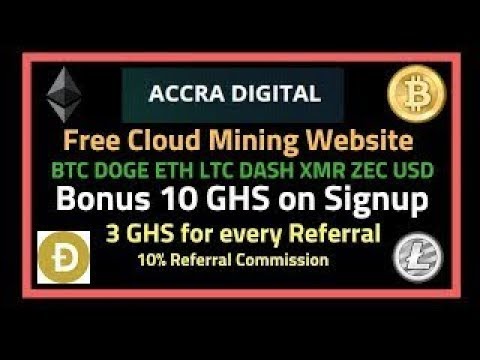 ACCRA DIGITAL New Free Bitcoin Cloud Mining Site 2019 (10 ghs bonus) Earn Money With Payment proof