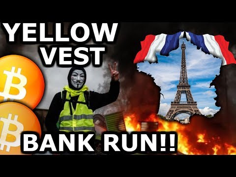France Yelllow Vest Bank Run! They Will Buy Bitcoin & Crypto! Live Crypto News $ELA $NEO $IOST $ETH