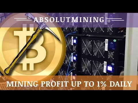 AbsolutMining.com отзывы 2019, mmgp, обзор, Bitcoin Cloud Mining, Profit up to 1% daily