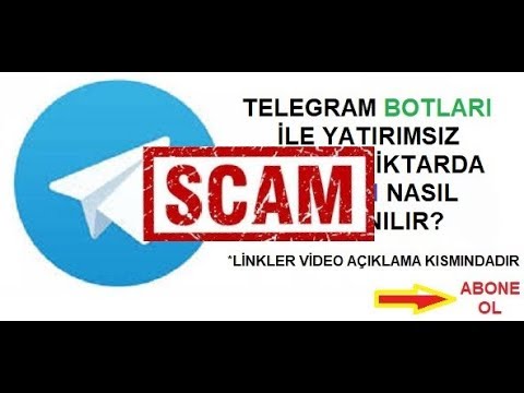 ==SCAM OLDU== TELEGRAM BOTLARINDAN YÜKSEK MİKTARDA BİTCOİN KAZANMA